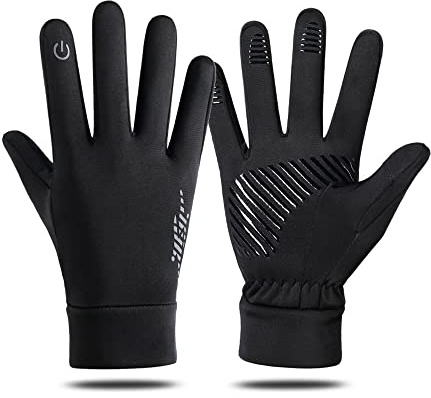 FFWTPY Touchscreen Handschuhe Herren Damen Sporthandschuhe Winterhandschuhe Outdoor Laufhandschuhe Warme Winddichte Winterhandschuhe Anti-Rutsch Full Finger für Laufen Fahren Radfahren Wandern