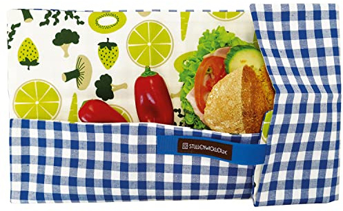 Picknick 2020 – Stullenwickler – Wiederverwendbares Snacktuch, Brottuch, Brötchentuch, Sandwichtuch für Wandern, Büro und Schule statt Brotdose