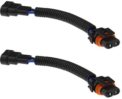 eMagTech 2 Stück H8 H11 auf HB4 Lampenanschlüsse, kompatibel mit E90 E91 Nebelscheinwerfer-Umwandlungsadapter-Steckern, Kabelbaum-Steckdosen, Plug-and-Play, 12 V-24 V, 18 cm