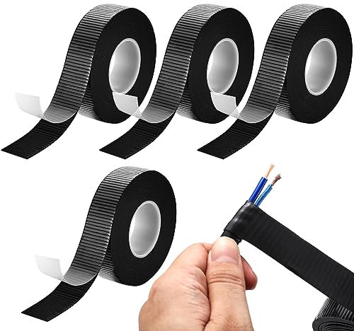 4 Stück Selbstverschweißendes Lsolierband 4.5mx23mmx0.8mm Klebeband Selbst Verschweißend Wasserdichtes Lsolierband Klebeband,Isolierband Vulkanisierband für Schlauch Notfallreparatur Kabelisolierung