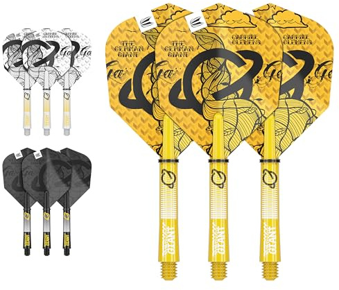 Target Darts Gabriel Clemens Ink Design No.6 Dartflüge Schäfte Vorbauten - 3er Pack
