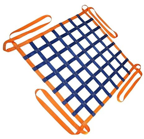 Hangendes Hebenetz - Flaches Nylonnetz, Anhängernetz, Schutznetz Garten, Cargonetz Heavy Duty, Für Treppenhebungsnetz, Frachtnetz, Anpassbar, Last 0,3-3,5 Tonnen ( Size : 4 X 4M/Mesh 20cm/Load 3.5t )