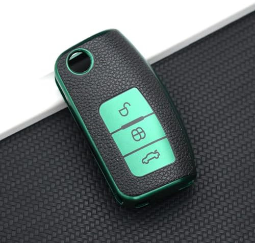 YAGHANG Autoschlüssel Hülle Schlüsselhülle, TPU Silikon Schlüsselcover, Schlüssel hülle Schlüsselgehäuse für Ford Fiesta Focus Mondeo Falcon B-Max C-Max S-Max Eco Sport