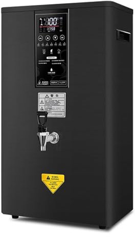 Dispensador de agua caliente, hervidor de agua comercial, dispensador de agua caliente instantáneo con filtro, hervidor de agua caliente potable de pared para oficina, pantalla táctil,Black-60L/H