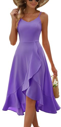 DRESSTELLS Women's Cocktail Dresses, Formal Wedding Guest Prom Evening Party High Low Dress