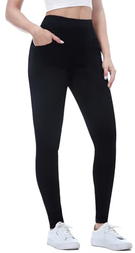 Chasehot Vaqueros Elásticos Mujer, Skinny Slim Jeans De Tiro Alto Jeggings Treggings Push Up Pantalón Vaqueros Elástico Ankle Leggins con Bolsillos, Negro-XL