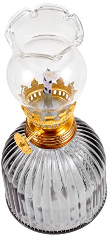 IMIKEYA Delikate Kerosin Öllampe Winddicht Vintage Glaslaterne Für Innenräume Rustikale Festliche Atmosphäre Stilvolle Notbeleuchtung Traditionelle Öl-lampe