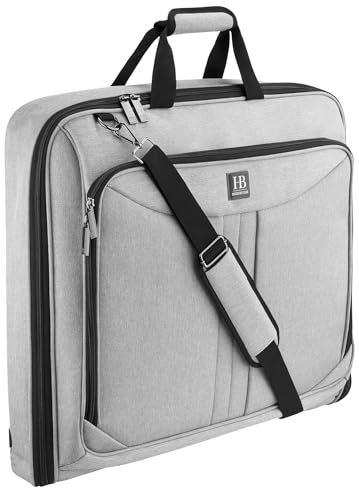 HUGH BUTLER Kleidersack Reisetasche, Anzugtasche Herren | Faltbar Anzughülle für 3 Anzüge, Faltenfreie Kleidung
