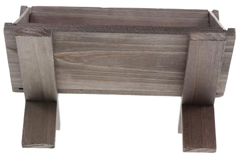 MAGICLULU Religious Education Tool Wooden Manger Nativity Jesus Crib Craftsmanship Decorative Home Accessory