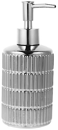 LIFKOME 1stück Keramischer Shampoo Spender Druckpumpe Für Flüssigseife Nachfüllbare Flasche Mit Elegantem Design Für Badezimmer Und Küche Für Lotion Shampoo Und Duschgel