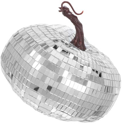 NUOBESTY Decorazione Zucca Palla da Discoteca Riflettente per Feste Matrimonio e Halloween Creativo per Casa e Fotografia