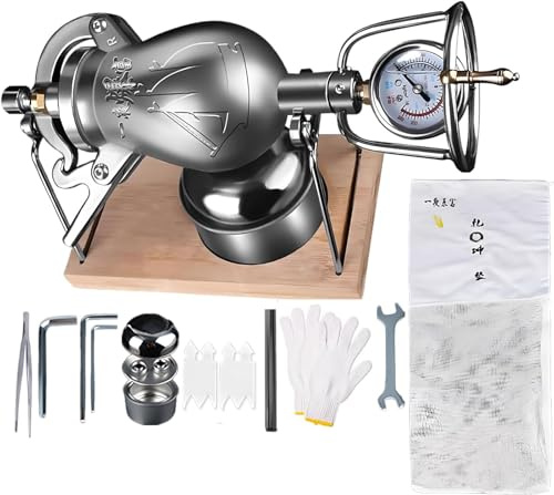 Machine à popcorn à air chaud avec soupape de sécurité, Popcorn Popper en acier inoxydable haute pression (200 ml)