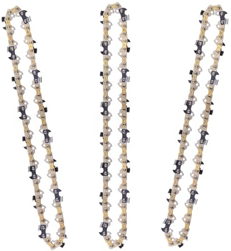 DIY-24H | 3 catene per sega 25 cm di lunghezza di taglio, scalpello completo 3/8 LP 40 TG 1,3 mm compatibile con Makita DUC252Z e altro ancora