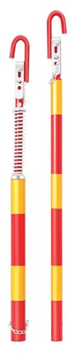 Heavy Duty Tow Bar 3T Towing Pole Heavy Duty 4mm Thick Steel Tow Bar with Two-Way Cushioning, Detachable Design Adjustable Length Trailer Bar for Emergency Roadside Rescue