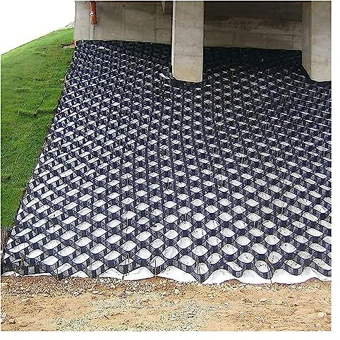 Générique Grille de Base pour allée de Garage ou abri de Jardin, Grille Robuste pour Gravier/Roches, stabilisateur de Gravier Noir 1/2/ 3/4/ 5/6/ 7/9/ 10 m, Facile à étirer (Couleur : L x l,