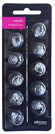 Oticon MINIFIT Dome Tips (8mm MEDIUM POWER) by Hearing Aid Supply Shop
