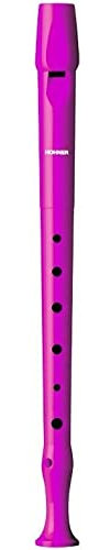 HOHNER Blockflöte, Melody Line, deutsch, einteilig, Kunststoff, Pink