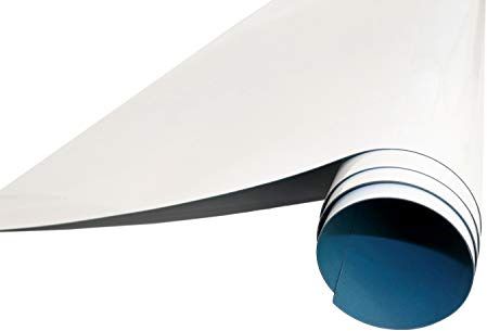 Selbstklebende Magnetische Whiteboard Folie | Weißwandtafel | Whiteboard | Schreibtafel | Folie | Wandfolie | Multifunktionstafelfolie | Farbe: Weiß (100x200 cm)