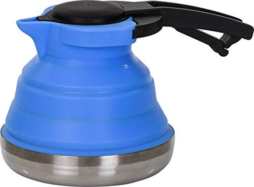 BERGER | Bollitore Da Viaggio Pieghevole 1.2L - Bollitore Portatile Ideale per Campeggio, Adatto a Fornelli a Gas, Piano Cottura in Vetroceramica, Induzione ed Elettrico