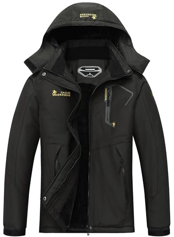MOERDENG Women's Waterproof Ski Jacket Warm Winter Snow Coat Mountain Windbreaker Hooded Raincoat Jacket