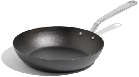 Made In Cookware – Gewürzte 25,4 cm blaue Bratpfanne aus Karbonstahl – (wie Gusseisen, aber besser) – Professionelles Kochgeschirr – Hergestellt in Schweden – Induktionskompatibel