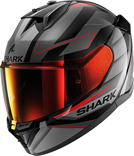 SHARK, Integraler Motorradhelm D-SKWAL 3 SIZLER Black / Grey / Red KAR, S