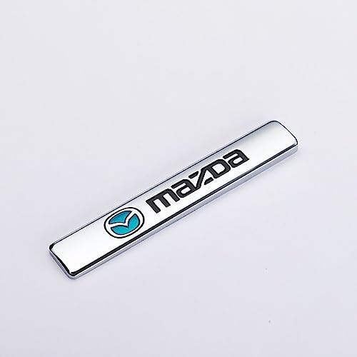 NURCIX Auto Metall 3D Emblem, Für Mazda MS Kofferraum Logo Buchstabe Aufkleber modifiziertes Abzeichen Sticker Styling Zubehör,A
