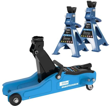 Güde Reifenwechsel-Set Rangierwagenheber GRH2/330L + 2 Unterstellböcke
