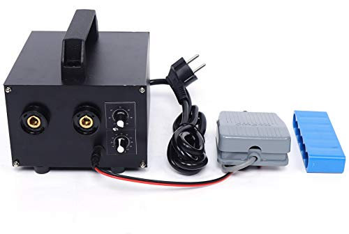 Punktschweißgerät, 1600A 6700W Battery Spot Welder Akku Schweißer Punktschweißgerät mit Temperaturschutz, Schweißdicke: 0,08-0,2 vernickelt DEU