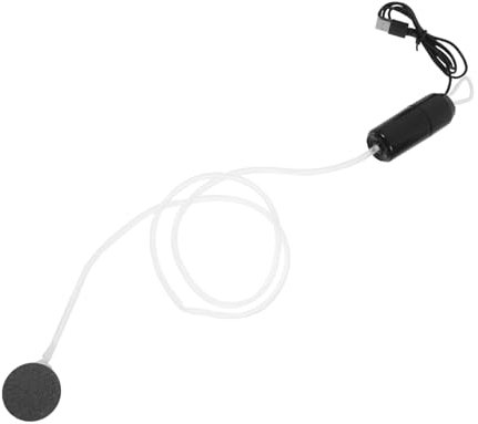 Happyyami Aquarium USB Sauerstoffpumpe Ultra Leise Tragbare Belüftung Für Fischbecken Große Luftzufuhr Für Aquarien Und Teiche Fördert Gesundes Wasser Für Fische