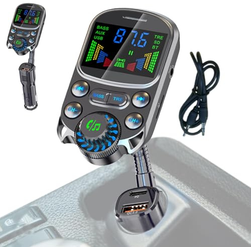 Mp3-spelare för bil, Mp3-spelare | Trådlös FM-adapter - Billaddare med