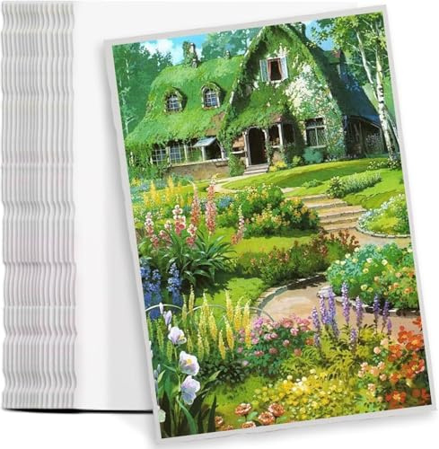Tyafzzn 25 fogli di carta ad acquerello in cotone, 300 g/mq, A4 (28 x 19 cm), carta spessa per dipinti, inviti, lettere, fai da te