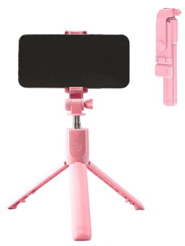 Supporto per selfie, treppiede estensibile con telecomando wireless, bastone portatile per selfie/registrazione video/foto/live streaming/vlog