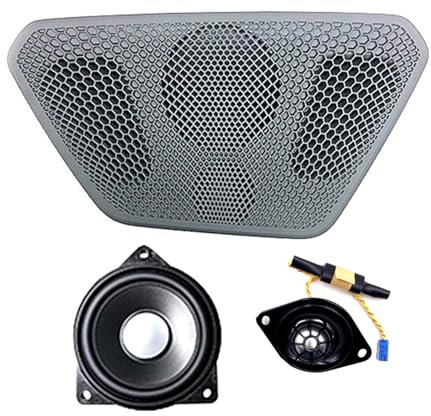 QRMZJF Auto-Front-Mitteltöner-Hochtöner-Hi-Fi-Musik-Stereo-Center-Armaturenbrett-Lautsprecherabdeckungssatz, for BMW, G20 3er-Reihe Auto-Lautsprechergitterblende(3 pcs)