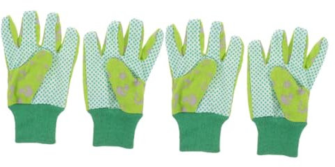 BESPORTBLE 2paare Junge Mädchen-gartenhandschuhe Atmungsaktive Und Rutschfeste Arbeitshandschuhe Für Gartenarbeit Outdoor-aktivitäten Und Pflanzenpflege Aus Strapazierfähigem Waschbar Und