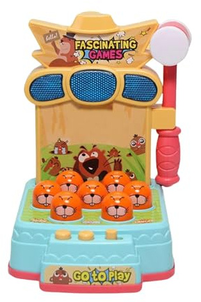 Zetqhuu Jeu De La Taupe, Jeu D'arcade Électronique, Jouet De Jeu Whack avec Taupe avec Lumières Sons Musique pour Cadeaux d'anniversaire Jouet De Martèlement De Marteau