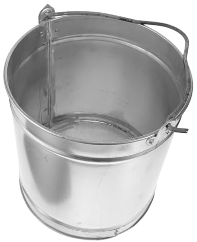 BESPORTBLE Seau Vintage Portable avec Poignée Seau Rond Pratique pour Camping Et Usage Extérieur pour Eau Lait Et Glace Capacité Et Au Feu