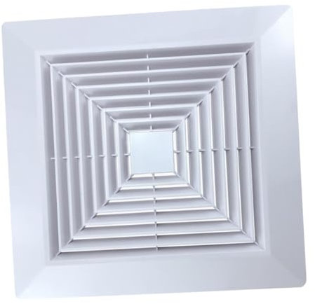 Gralara Ventilador de Baño con Rejilla Cuadrada para Aire Acondicionado, 34 Cm
