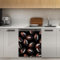 Mexpekil Cubierta magnética negra para lavavajillas de 21 x 26 pulgadas, calcomanía decorativa para puerta delantera, impermeable, panel de electrodomésticos de cocina, calcomanía magnética