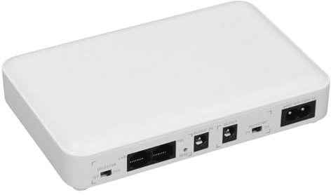 Generic Mini UPS Batería Respaldo de Suministro de Alimentación Ininterrumpida 8000 MAh para el Protector de Conexión de Red de Módem Enrutador para la Oficina en Casa (Enchufe de la UE)