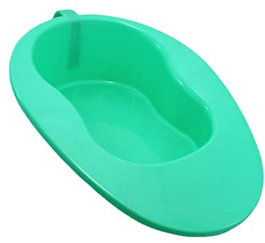 NIYANGLE Padella Per in Plastica Manico Liscio e Ampia Per Pazienti Allettati e Anziani Design Ergonomico Per Facile Posizionamento e Pulizia