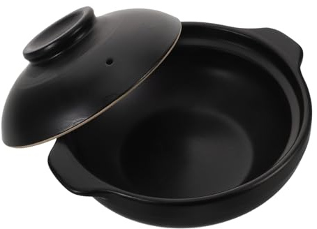SOLUSTRE Ustensiles De Cuisine Argile Marmite à Soupe Résistante Chaleur Cocotte Pour Terrines Et Riz