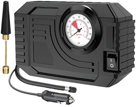 Gonfia Gomme per Auto | Pompa Aria Portatile 90 PSI per Pneumatici Auto,Veicolo Rapida Inflazione per Conducenti Materassi Gonfiabili Viaggi Stradali Pallone da Basket
