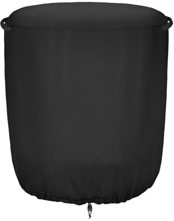 Yjkedfh Housse de Foyer Extérieur - Couverture pour Foyer Extérieur en Matière Robuste Imperméable 600 Deniers,Couverture Ronde pour Isolation Thermique Gril au Propane Jardin