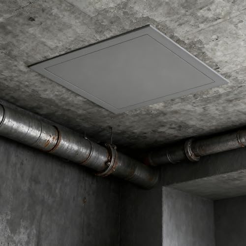 Pannello di accesso per cartongesso 30x30cm - PushtoOpen Porta in alluminio Facile Portello a soffitto per cavi di cablaggio e piastra di copertura per pareti di accesso idraulico