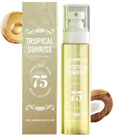 Vanilla Popcorn Tropical Fragrance - Fresh Rose Scent, Enhances Personal Charm, Long-Lasting Fragrance(Caramel Coconut,3pcs)