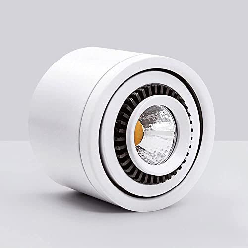 Adjustable LED Wall Lamp - Surface Mounted Spotlight, 4000K 18W Aluminum Ceiling Light for Kitchen, Living Room, Gallery, Corridors