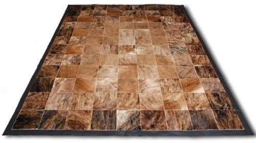 Vip-leather NEU KUHFELL Patchwork Teppich (240 cm x 300 cm)