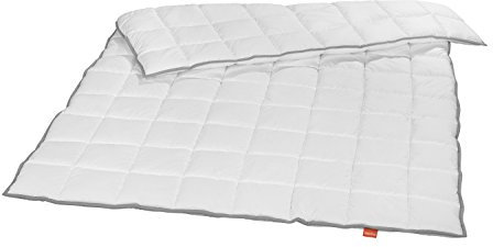 liebling sommerleichtes Steppbett Kassettendecke Bettdecke mit Top Cool Gewebe 135 x 200 cm, weiß