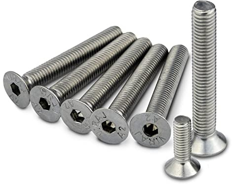 PROTECH Senkkopfschrauben mit Innensechskant DIN 7991 ISO 10642 ISK M5x12 | 50 Stück Edelstahl A2 V2A Rostfrei Vollgewinde Senkschrauben